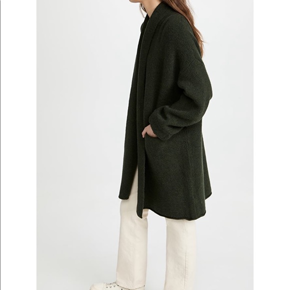 Madewell Glenridge Shawl Collar Sweater Coat Size XS Heather Pine - Picture 2 of 9